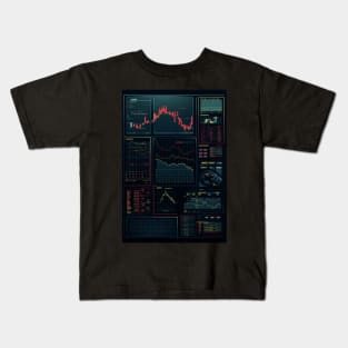 Day trading candle stick dashboard patterns Kids T-Shirt